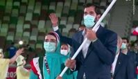 
 رژه کاروان ایران در المپیک ۲۰۲۰ + فیلم
