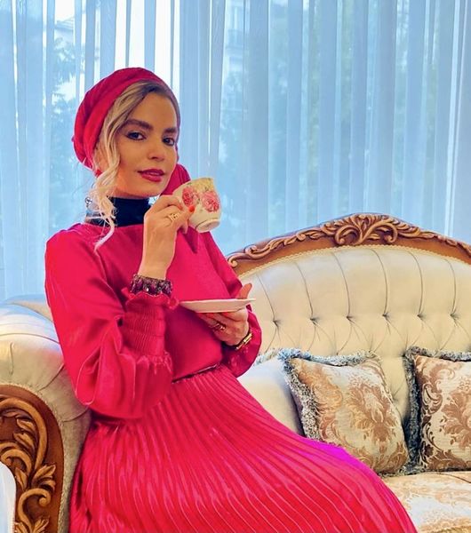 استایل شیک خونگی خانم بازیگر + عکس