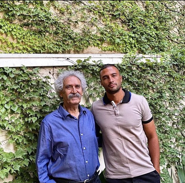 امیر جدیدی در کنار استاد عزیزش + عکس