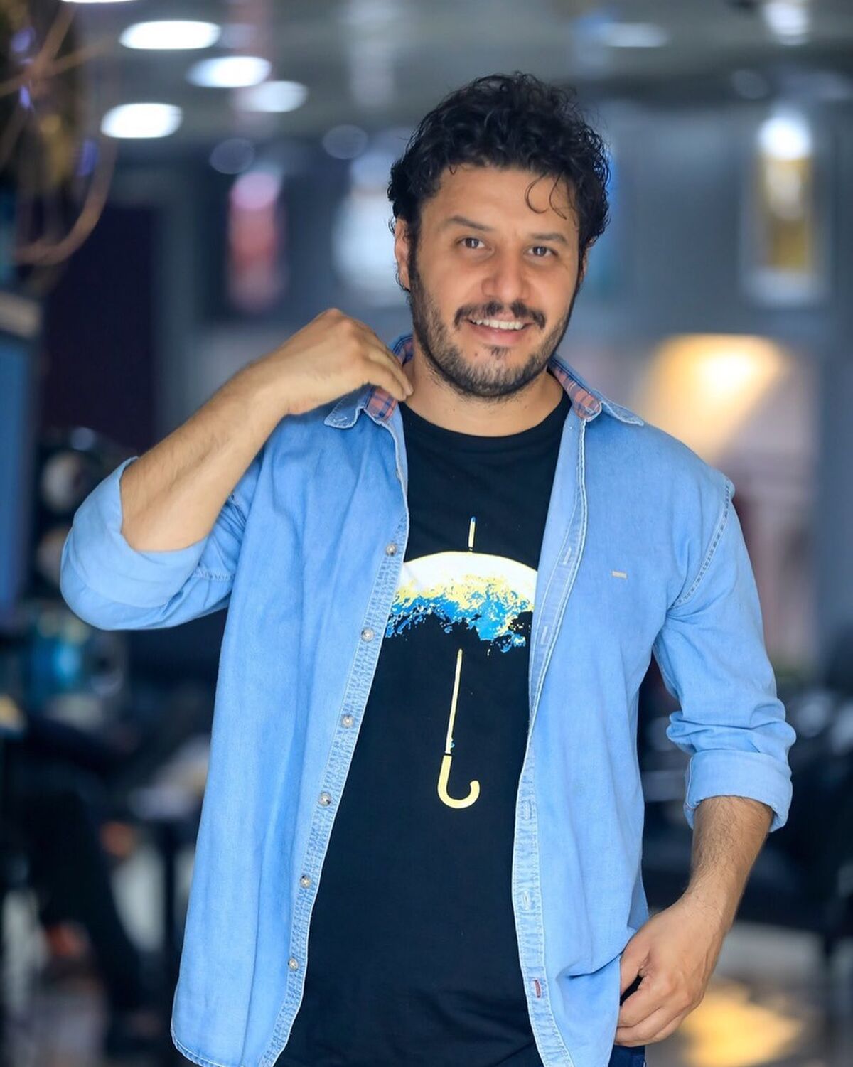 لباس بارانی و پاییزی جواد عزتی+عکس