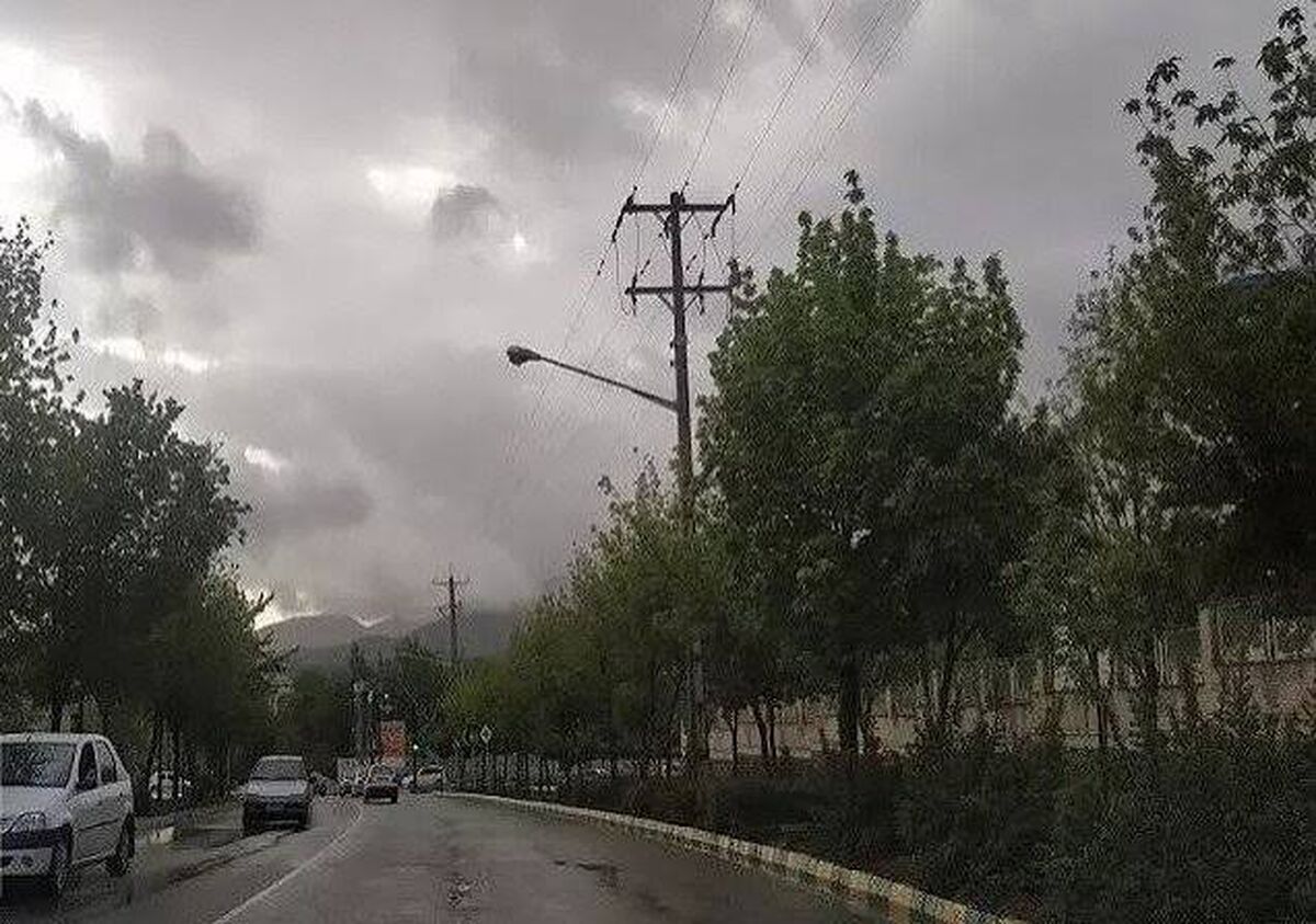 رگبار باران در نیمه شمالی و ارتفاعات تهران