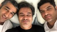 سلفی پیمان قاسم خانی با زوج هنری معروف + عکس
