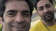 تبریک‌ منوچهر هادی با بازیگر سریال دل + عکس