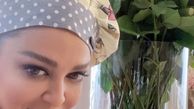 گل های زیبای بهاره رهنما در پشت صحنه برنامه اش + عکس