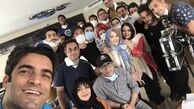 منوچهر هادی در پشت صحنه گیسو + عکس