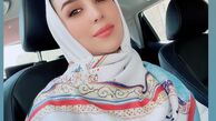 سلفی ماشینی خانم بازیگر جوان + عکس