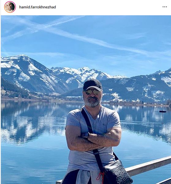 حمید فرخ نژاد در طبیعت زمستانی + عکس