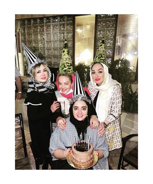 تولد سورپرایزی نرگس محمدی با دوستانش + عکس