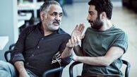 نوید محمدزاده و مانی حقیقی در حال بحث + عکس