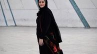 نعیمه نظام دوست در پایین برج مشهور + عکس