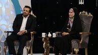  حسینی‌بای با همسرش در تلویزیون +عکس