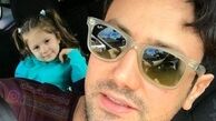 سلفی پدر دختری شاهرخ استخری + عکس