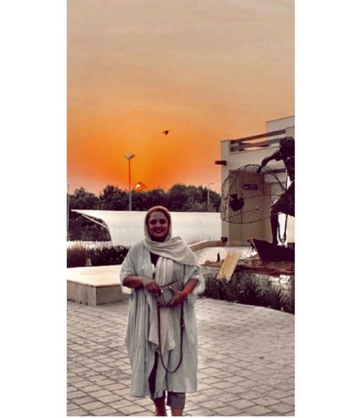 نرگس محمدی در غروبی زیبا + عکس