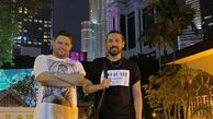امیرعباس گلاب و دوستش در دبی + عکس