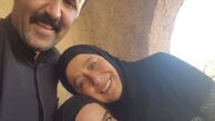 مادر دختر نجلایی در کنار آقا جابر عزیز + عکس