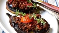 طرز تهیه بادمجان شکم پر اصیل شمالی در ماهیتابه و فر