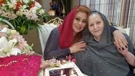 نسرین مقانلو و‌مادرش + عکس