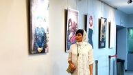 مریم معصومی با بلیز دامن در نمایشگاه+عکس