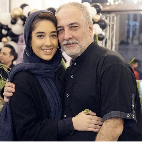 ایرج نوذری و دخترش در یک تولد + عکس