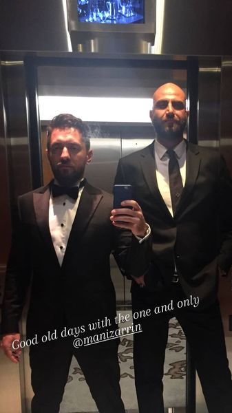 تیپ لاکچری بهرام رادان و دوستش + عکس