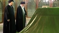 رهبر انقلاب در مرقد مطهر امام راحل و گلزار شهدای بهشت زهرا حضور یافت