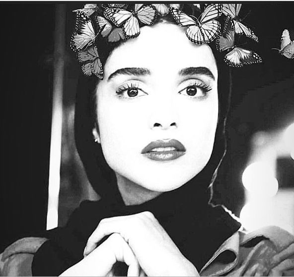 سر پر پروانه الهه حصاری + عکس