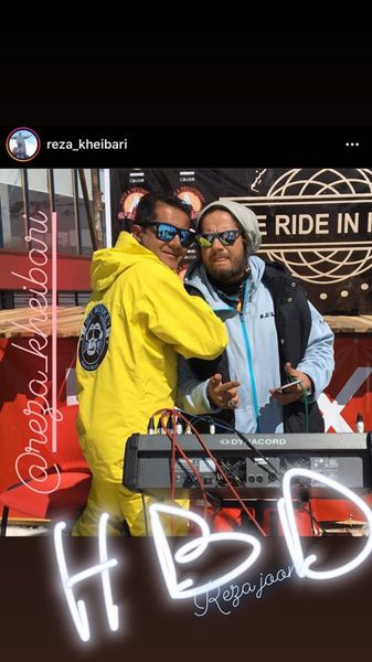 تبریک علی صادقی به دوست دی جی اش + عکس