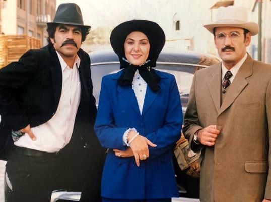 لاله اسکندری و آقایون بازیگر در یک قاب قدیمی+ عکس