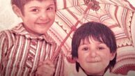 کودکی بامزه لاله اسکندری در کنار برادرش + عکس