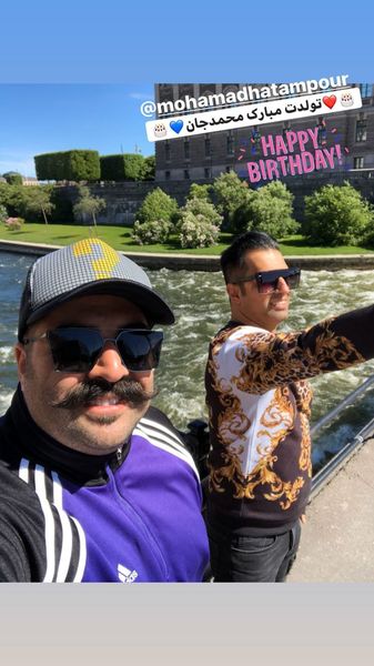 گشت و گذار بهنام بانی با دوستش + عکس