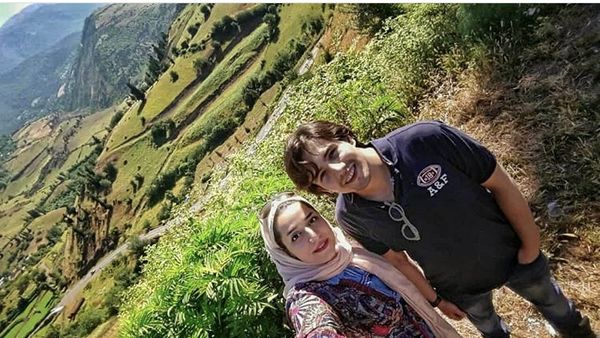 امیر کاظمی در کنار همسرش + عکس