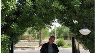 عکس بی هوایی حمیدرضا آذرنگ در خیابان 