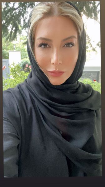 استایل سرتا پا مشکی فریبا نادری + عکس