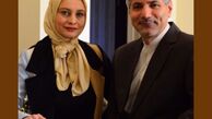 تبریک مریم‌کاویانی به همسر سیاستمدارش + عکس