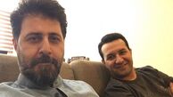 سلفی دوستانه ‌هومن‌حاجی عبداللهی با دوستش + عکس