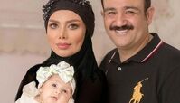 تیپ جذاب مهران غفوریان در کنار خانواده اش
