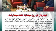 حیدریان در روز  سینما به خانه سینما رفت