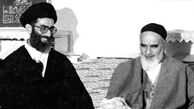 تصویر کمتر دیده شده رهبر انقلاب در کنار امام خمینی