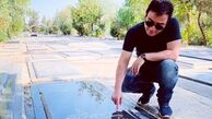 عمو پورنگ در بهشت زهرا + عکس