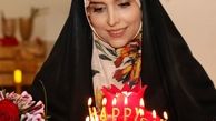 کیک تولد خاص خانم مجری خوش سر و زبان تلویزیون+عکس